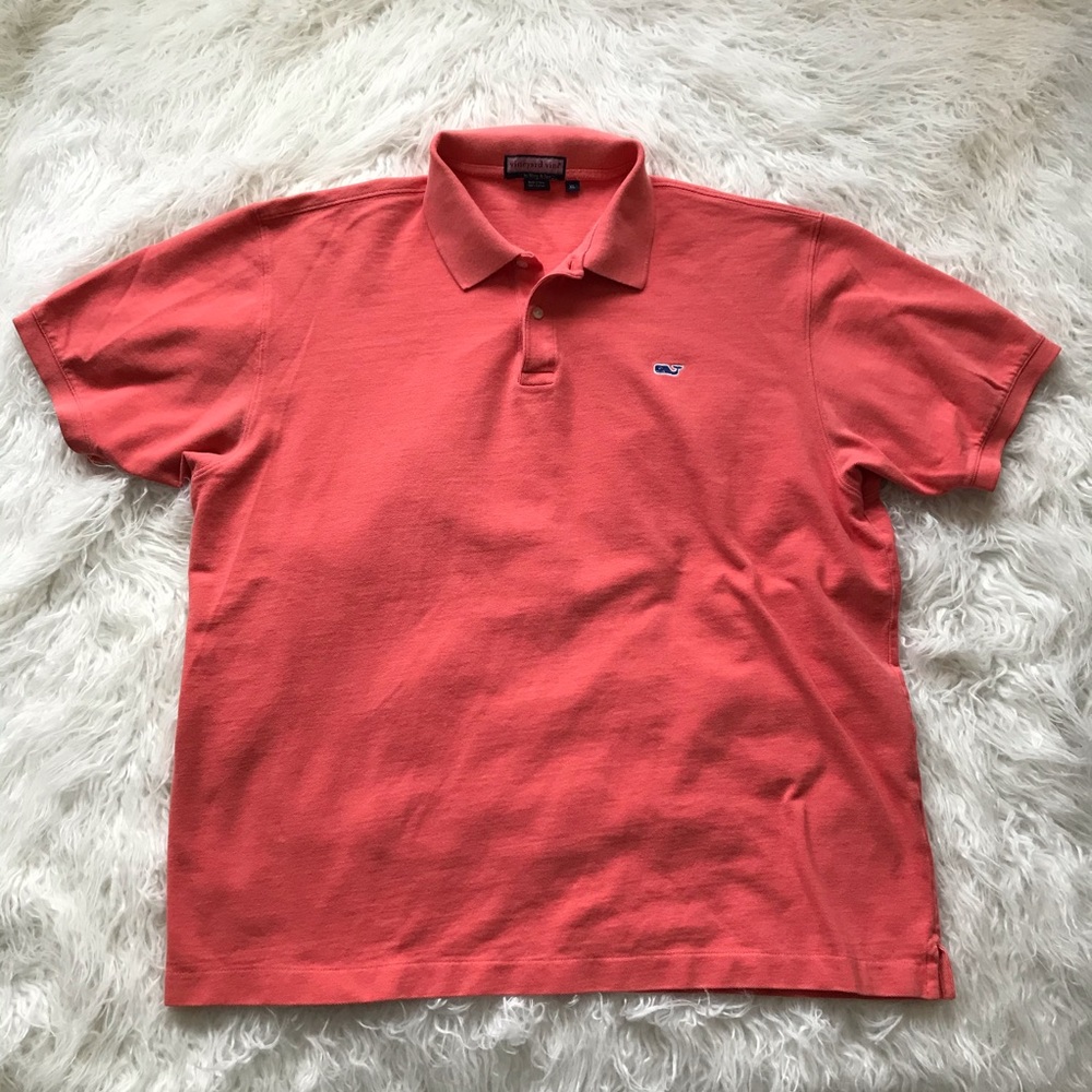 VINEYARD VINES LIGHT‎ ORANGE POLO